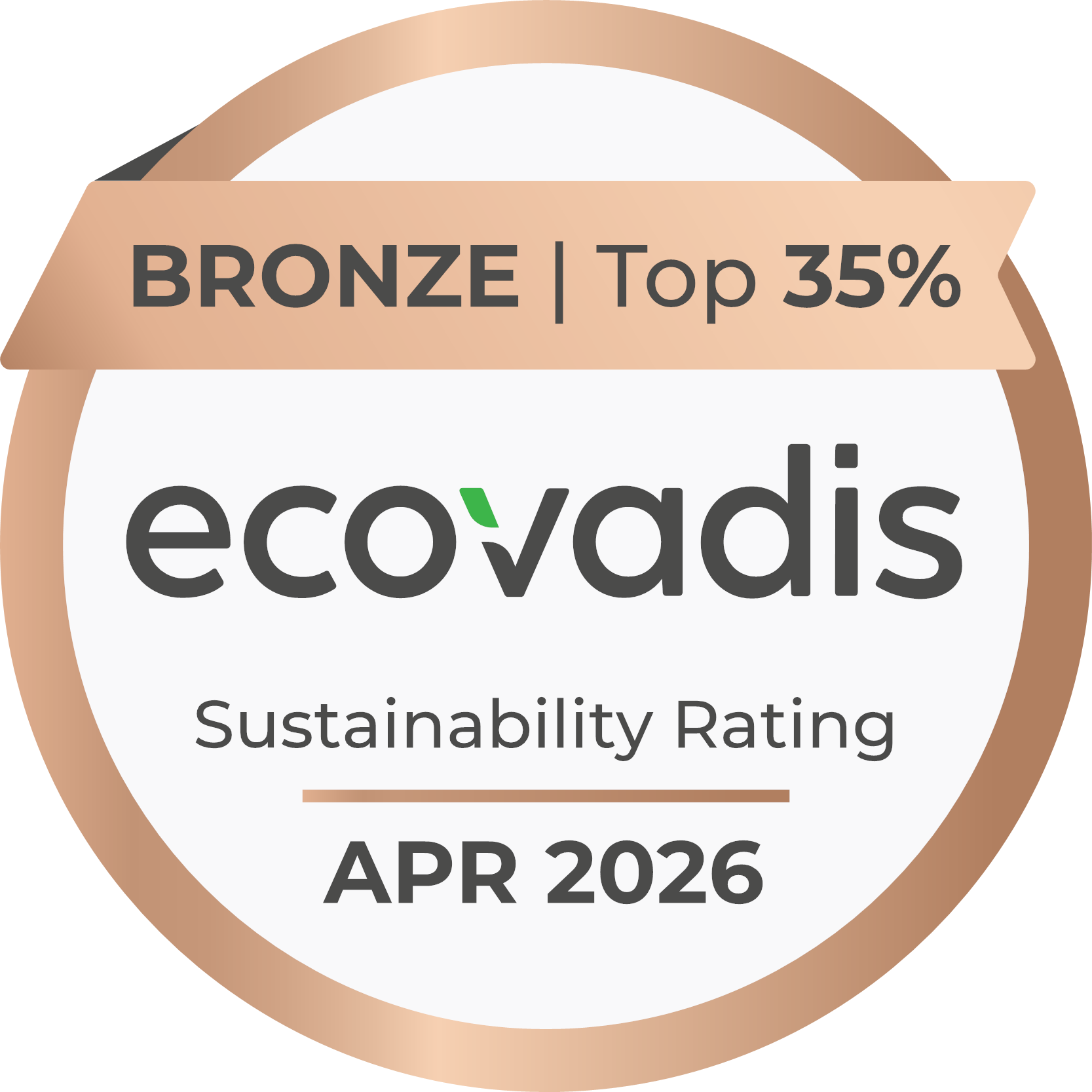 Médaille ECOVADIS BRONZE_Top 35%_avr-26